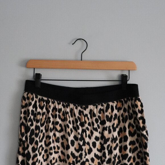 Kate Spade Leopard Print Black Medium 2-Piece Henley Jogger Pj Lounge Set - Picture 10 of 15